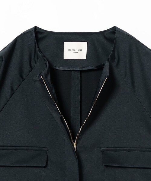 Demi-Luxe BEAMS(デミルクス ビームス)の「エディター東原妙子 × Demi-Luxe BEAMS / シャイニー ポケット ショートブルゾン(ブルゾン・レディース・オリーブ/ネイビー・38/36)」の9枚目の写真