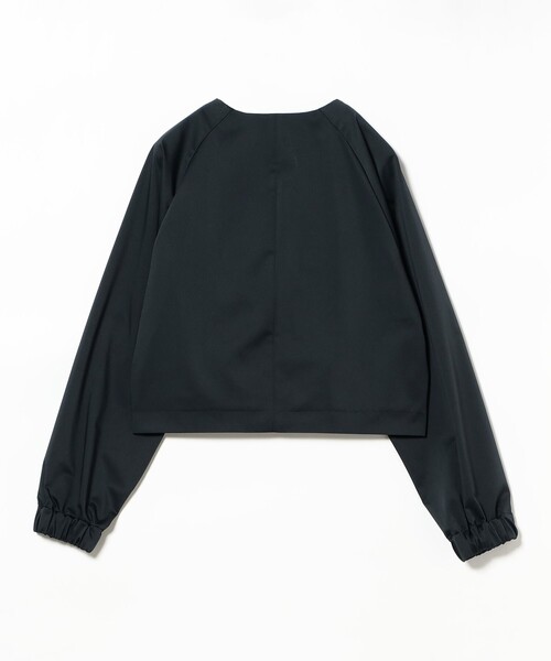 Demi-Luxe BEAMS 黒 ジップブルゾン Demi-Luxe BEAMS（デミルクス ビームス）WRAPINKNOT / メリノ
