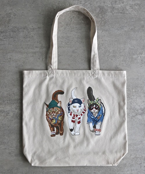 COURO（コウロ）の「アニマルプリントキャンバストートバッグ（トートバッグ・レディース・アイボリー系1/アイボリー系・FREE）」の5枚目の写真