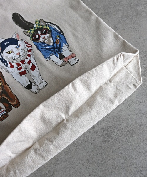 COURO（コウロ）の「アニマルプリントキャンバストートバッグ（トートバッグ・レディース・アイボリー系1/アイボリー系・FREE）」の7枚目の写真