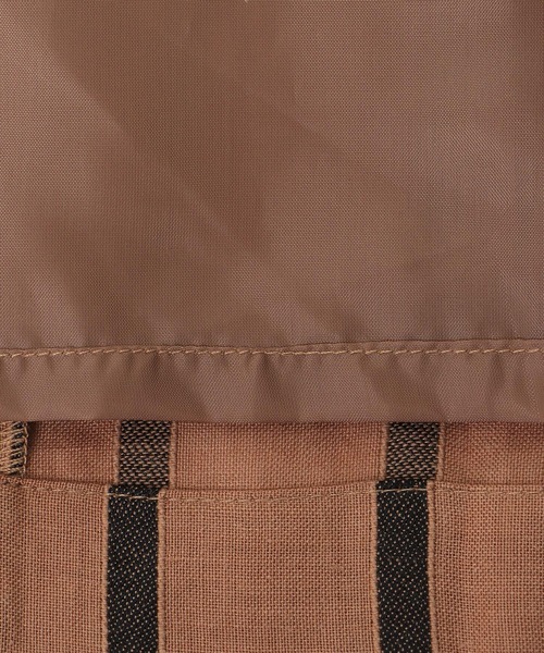 Jines（ジネス）の「リネンストライプ ラップ風スカート【セットアップ可】（スカート・レディース・ブラック/キャメル・38）」の15枚目の写真