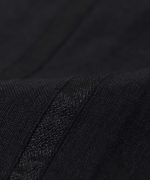 Jines（ジネス）の「リネンストライプ ラップ風スカート【セットアップ可】（スカート・レディース・ブラック/キャメル・38）」の18枚目の写真