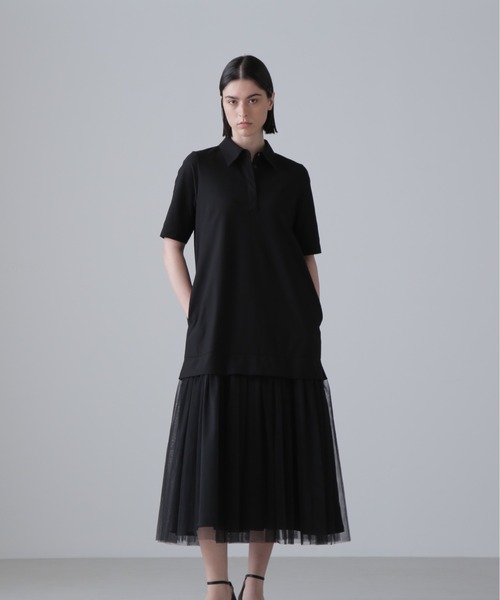 ADORE(アドーア)の「メモリートリコットワンピース(ワンピース・レディース・ブラック/ベージュ系その他・38)」の9枚目の写真