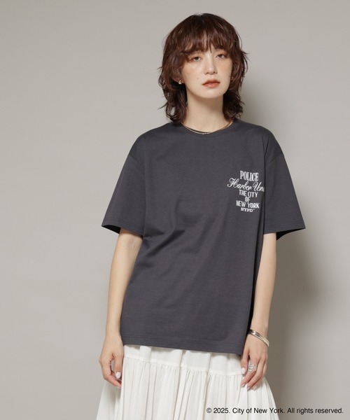 GOOD ROCK SPEED(グッドロックスピード)の「GOOD ROCK SPEED×Anti Soaked(R) 汗染み防止 NYC Tシャツ(Tシャツ/カットソー・レディース・スミクロ/ベージュ・FREE)」の1枚目の写真