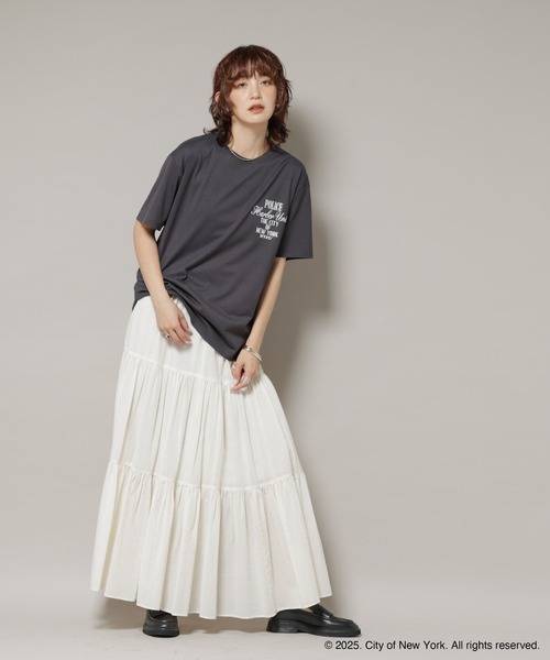 GOOD ROCK SPEED(グッドロックスピード)の「GOOD ROCK SPEED×Anti Soaked(R) 汗染み防止 NYC Tシャツ(Tシャツ/カットソー・レディース・スミクロ/ベージュ・FREE)」の7枚目の写真