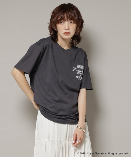 GOOD ROCK SPEED(グッドロックスピード)の「GOOD ROCK SPEED×Anti Soaked(R) 汗染み防止 NYC Tシャツ(Tシャツ/カットソー・レディース・スミクロ/ベージュ・FREE)」の4枚目の写真