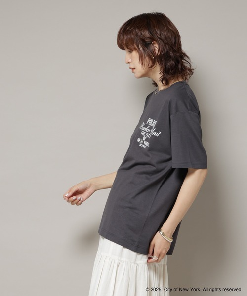 GOOD ROCK SPEED(グッドロックスピード)の「GOOD ROCK SPEED×Anti Soaked(R) 汗染み防止 NYC Tシャツ(Tシャツ/カットソー・レディース・スミクロ/ベージュ・FREE)」の5枚目の写真
