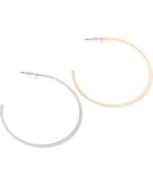 mysty woman（ミスティウーマン）の「ラウンドフープピアス 586680（ピアス（両耳用）・レディース・シルバー/ゴールド・FREE）」の7枚目の写真