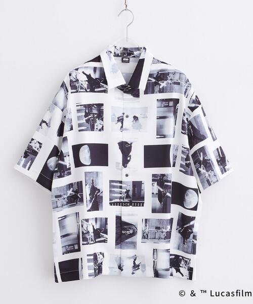 STAR WARS（スターウォーズ）の「【STAR WARS】Capsule Collection 2WAY半袖シャツ（シャツ/ブラウス・メンズ・ホワイト系4/ブラック系3/サックスブルー系3・02/03）」の5枚目の写真