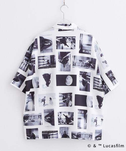 STAR WARS（スターウォーズ）の「【STAR WARS】Capsule Collection 2WAY半袖シャツ（シャツ/ブラウス・メンズ・ホワイト系4/ブラック系3/サックスブルー系3・02/03）」の6枚目の写真