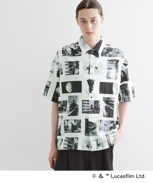 STAR WARS（スターウォーズ）の「【STAR WARS】Capsule Collection 2WAY半袖シャツ（シャツ/ブラウス・メンズ・ホワイト系4/ブラック系3/サックスブルー系3・02/03）」の7枚目の写真
