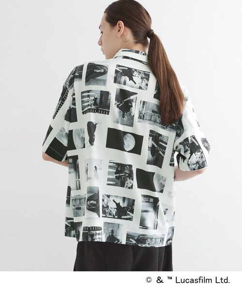 STAR WARS（スターウォーズ）の「【STAR WARS】Capsule Collection 2WAY半袖シャツ（シャツ/ブラウス・メンズ・ホワイト系4/ブラック系3/サックスブルー系3・02/03）」の9枚目の写真