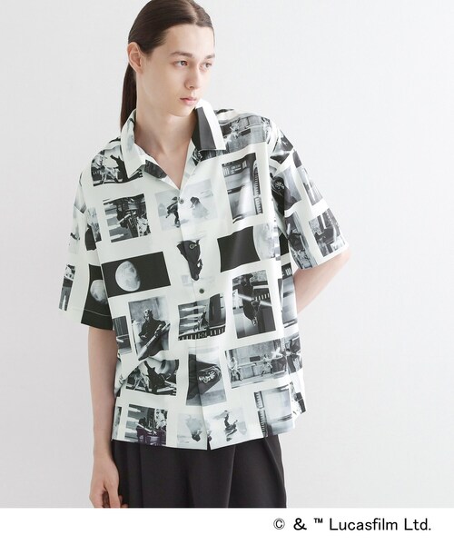 STAR WARS（スターウォーズ）の「【STAR WARS】Capsule Collection 2WAY半袖シャツ（シャツ/ブラウス・メンズ・ホワイト系4/ブラック系3/サックスブルー系3・02/03）」の10枚目の写真