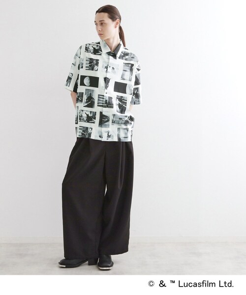 STAR WARS（スターウォーズ）の「【STAR WARS】Capsule Collection 2WAY半袖シャツ（シャツ/ブラウス・メンズ・ホワイト系4/ブラック系3/サックスブルー系3・02/03）」の11枚目の写真