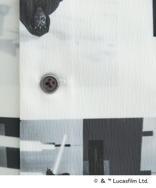 STAR WARS（スターウォーズ）の「【STAR WARS】Capsule Collection 2WAY半袖シャツ（シャツ/ブラウス・メンズ・ホワイト系4/ブラック系3/サックスブルー系3・02/03）」の17枚目の写真