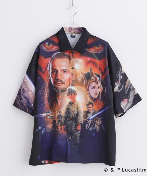 STAR WARS（スターウォーズ）の「【STAR WARS】Capsule Collection 2WAY半袖シャツ（シャツ/ブラウス・メンズ・ホワイト系4/ブラック系3/サックスブルー系3・02/03）」の18枚目の写真