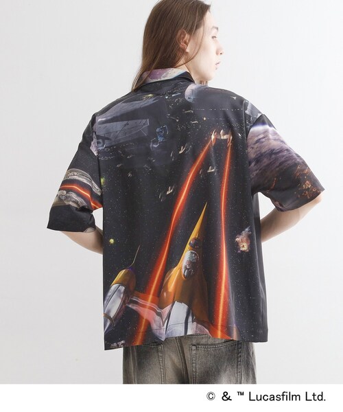 STAR WARS（スターウォーズ）の「【STAR WARS】Capsule Collection 2WAY半袖シャツ（シャツ/ブラウス・メンズ・ホワイト系4/ブラック系3/サックスブルー系3・02/03）」の21枚目の写真