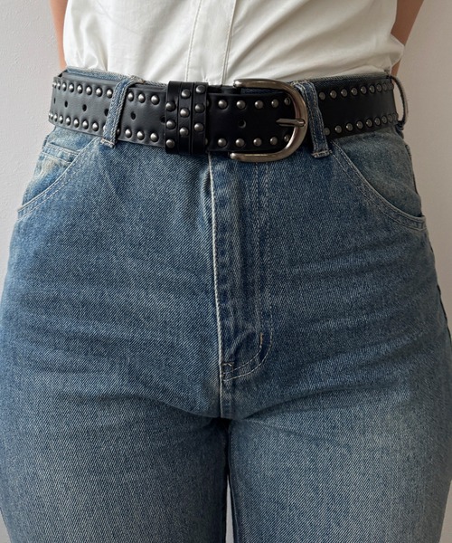 kutir(クティール)の「kutirlune/スタッズベルト 太ベルト(ベルト・メンズ・ブラック/ブラウン・FREE)」の4枚目の写真