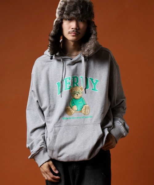 NERDY(ノルディ)の「クレバーネディプルオーバーフーディ(パーカー・メンズ・パープル/ネイビー/グレー・M/L/S)」の19枚目の写真