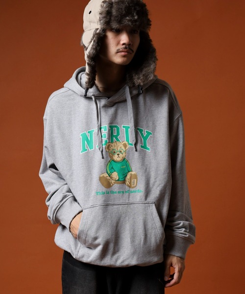 NERDY(ノルディ)の「クレバーネディプルオーバーフーディ(パーカー・メンズ・パープル/ネイビー/グレー・M/L/S)」の21枚目の写真