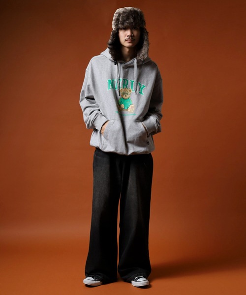 NERDY(ノルディ)の「クレバーネディプルオーバーフーディ(パーカー・メンズ・パープル/ネイビー/グレー・M/L/S)」の22枚目の写真
