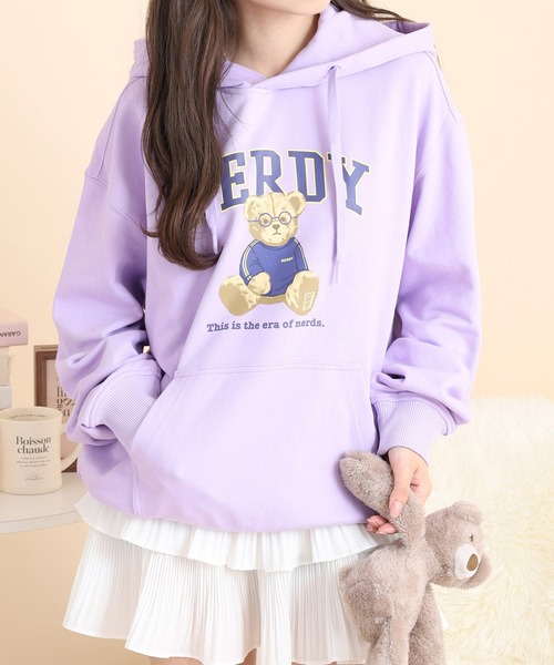 NERDY(ノルディ)の「クレバーネディプルオーバーフーディ(パーカー・メンズ・パープル/ネイビー/グレー・M/L/S)」の13枚目の写真