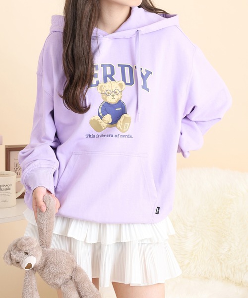 NERDY(ノルディ)の「クレバーネディプルオーバーフーディ(パーカー・メンズ・パープル/ネイビー/グレー・M/L/S)」の15枚目の写真