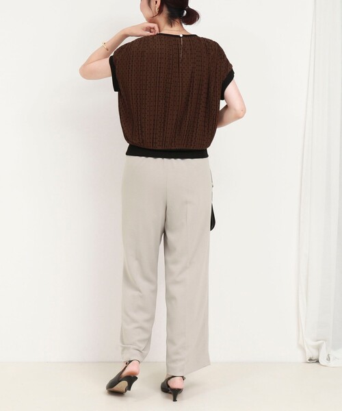 MICO COULIER(ミコクリエ)の「シアーマンスドットプリーツブラウス(シャツ/ブラウス・レディース・ブラック系その他/ブラウン系その他・38)」の8枚目の写真