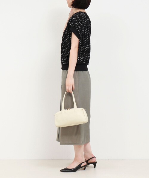 MICO COULIER(ミコクリエ)の「シアーマンスドットプリーツブラウス(シャツ/ブラウス・レディース・ブラック系その他/ブラウン系その他・38)」の16枚目の写真