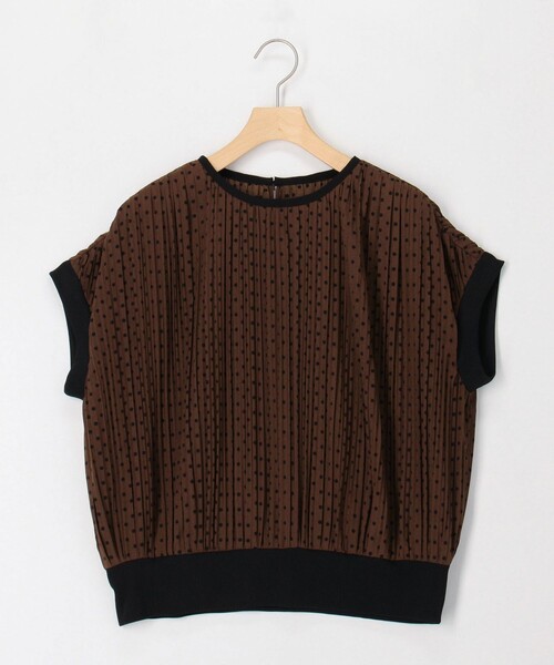 MICO COULIER(ミコクリエ)の「シアーマンスドットプリーツブラウス(シャツ/ブラウス・レディース・ブラック系その他/ブラウン系その他・38)」の20枚目の写真