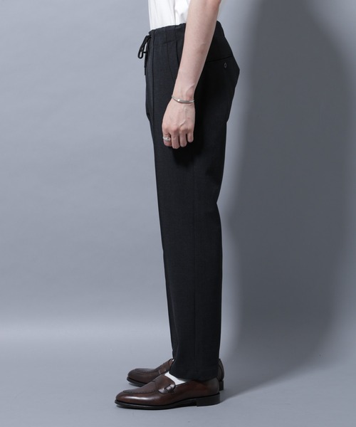 セール】サイドリブストレッチイージーパンツ（スラックス）｜NANO