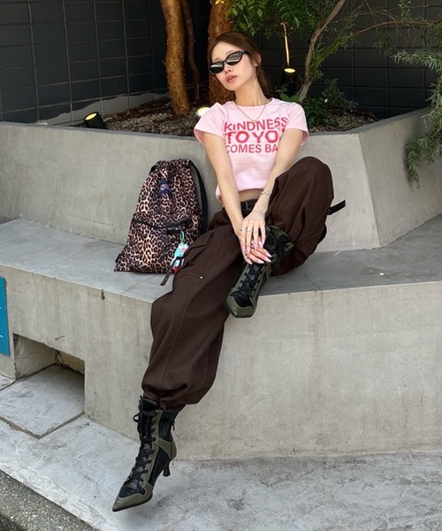 ACLENT（アクレント）の「ステッチデザインカーゴパンツ（カーゴパンツ・レディース・ブラウン/カーキ・X-SMALL/SMALL/MEDIUM）」の19枚目の写真