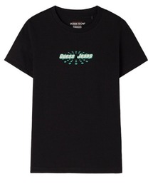 GUESS JEANS Ss Cn Slim Rounded Logo Tee 半袖Tシャツ