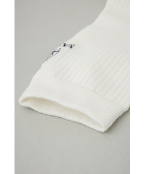 AZUL by moussy(アズールバイマウジー)の「ワンポイント刺繍ソックス(ソックス/靴下・レディース・ホワイト・FREE)」の4枚目の写真
