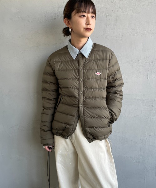 DANTON/ダントン] インナーダウン クルーネックジャケット