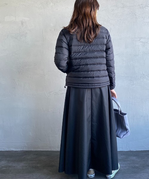 DANTON（ダントン）の「[DANTON/ダントン] インナーダウン クルーネックジャケット（ダウンジャケット/コート・レディース・オフホワイト/オリーブ/ブラック/サンドベージュ/マスタード・M/S/XS）」の17枚目の写真