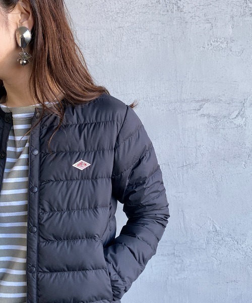 DANTON（ダントン）の「[DANTON/ダントン] インナーダウン クルーネックジャケット（ダウンジャケット/コート・レディース・オフホワイト/オリーブ/ブラック/サンドベージュ/マスタード・M/S/XS）」の18枚目の写真