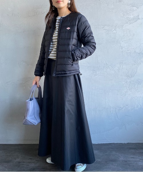 DANTON（ダントン）の「[DANTON/ダントン] インナーダウン クルーネックジャケット（ダウンジャケット/コート・レディース・オフホワイト/オリーブ/ブラック/サンドベージュ/マスタード・M/S/XS）」の16枚目の写真