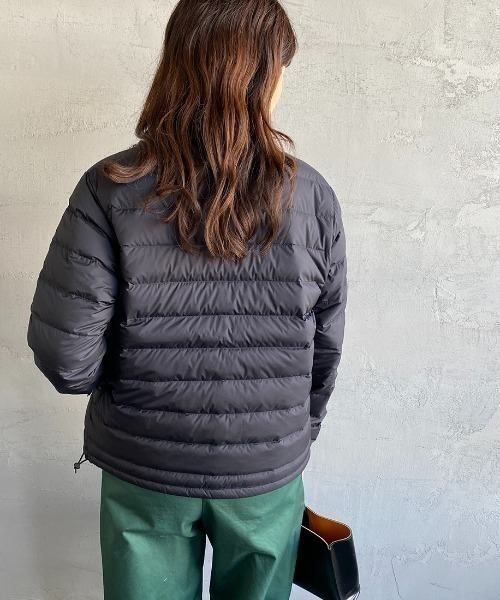 DANTON（ダントン）の「[DANTON/ダントン] インナーダウン クルーネックジャケット（ダウンジャケット/コート・レディース・オフホワイト/オリーブ/ブラック/サンドベージュ/マスタード・M/S/XS）」の22枚目の写真