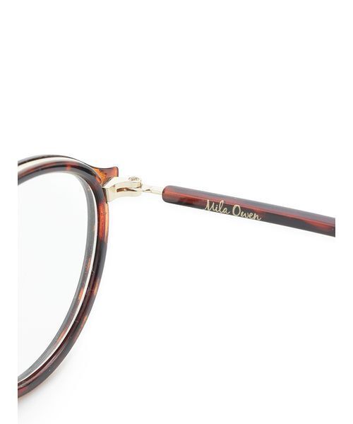 Mila Owen(ミラオーウェン)の「オーバルメタルセルフレームダテメガネ(メガネ・レディース・ブラウン・F)」の7枚目の写真