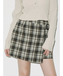 EVRIS | ラップチェックミニスカート【セットアップ着用可能】(スカート)