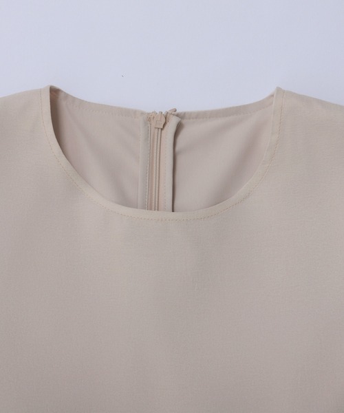 クリンクルシアーオーガンジーボリュームスリーブトップス（その他