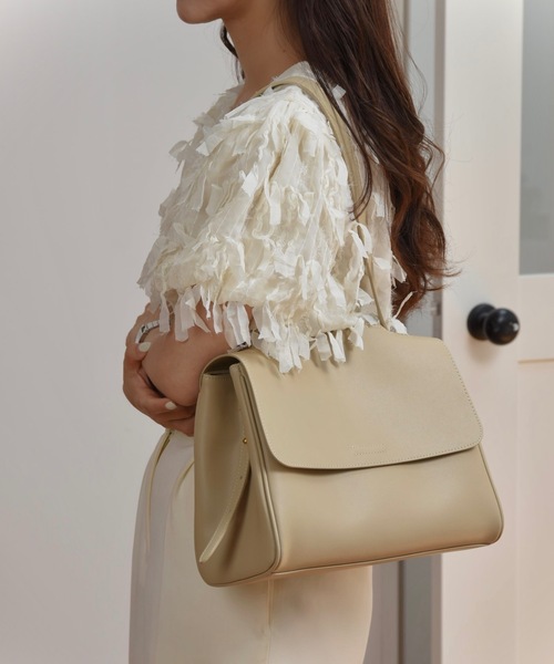 未使用i am official 3way square leather bag