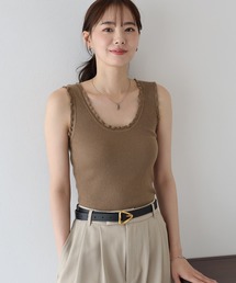 BLUEEAST | フリルリブニットタンクトップ(タンクトップ)