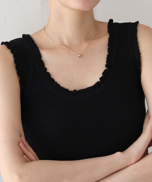 BLUEEAST(ブルーイースト)の「フリルリブニットタンクトップ(タンクトップ・レディース・ブラウン/ブラック/チャコールグレー・MEDIUM)」の20枚目の写真