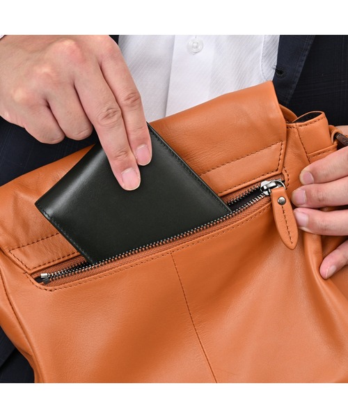 JOYA(ジョヤ)の「ナッパレザー 斜めがけ 肩がけ メッセンジャーバッグ ショルダーバッグ(ショルダーバッグ・メンズ・ブラック/チョコ/ネイビー/キャメル・FREE)」の6枚目の写真