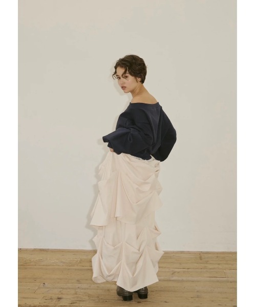 スカート NOTREemor elan drape skirt NOTRE emor（ノートルエモア） スカート elan drape skirt : ZOZOTOWN