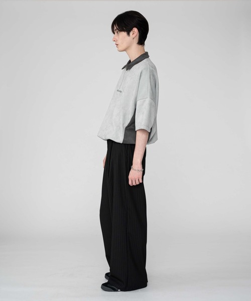 BROWNY（ブラウニー）の「BROWNY/【25年秋冬新作】フェイクスウェードドルマンハーフZIPT（Tシャツ/カットソー・メンズ・ブラウン/ライトグレー・MEDIUM/LARGE）」の18枚目の写真