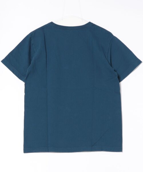 BY THE BAY(バイザベイ)の「【ALMOND:アーモンド】Tシャツ/半袖ワンポイントTシャツ(Tシャツ/カットソー・メンズ・ネイビー・SMALL/MEDIUM)」の2枚目の写真