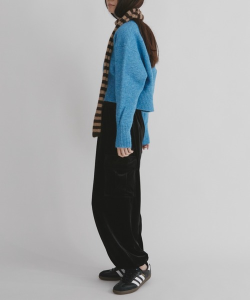 duei(デュイ)の「ベロアカーゴパンツ(カーゴパンツ・レディース・ブラック/ブラウン・FREE)」の9枚目の写真